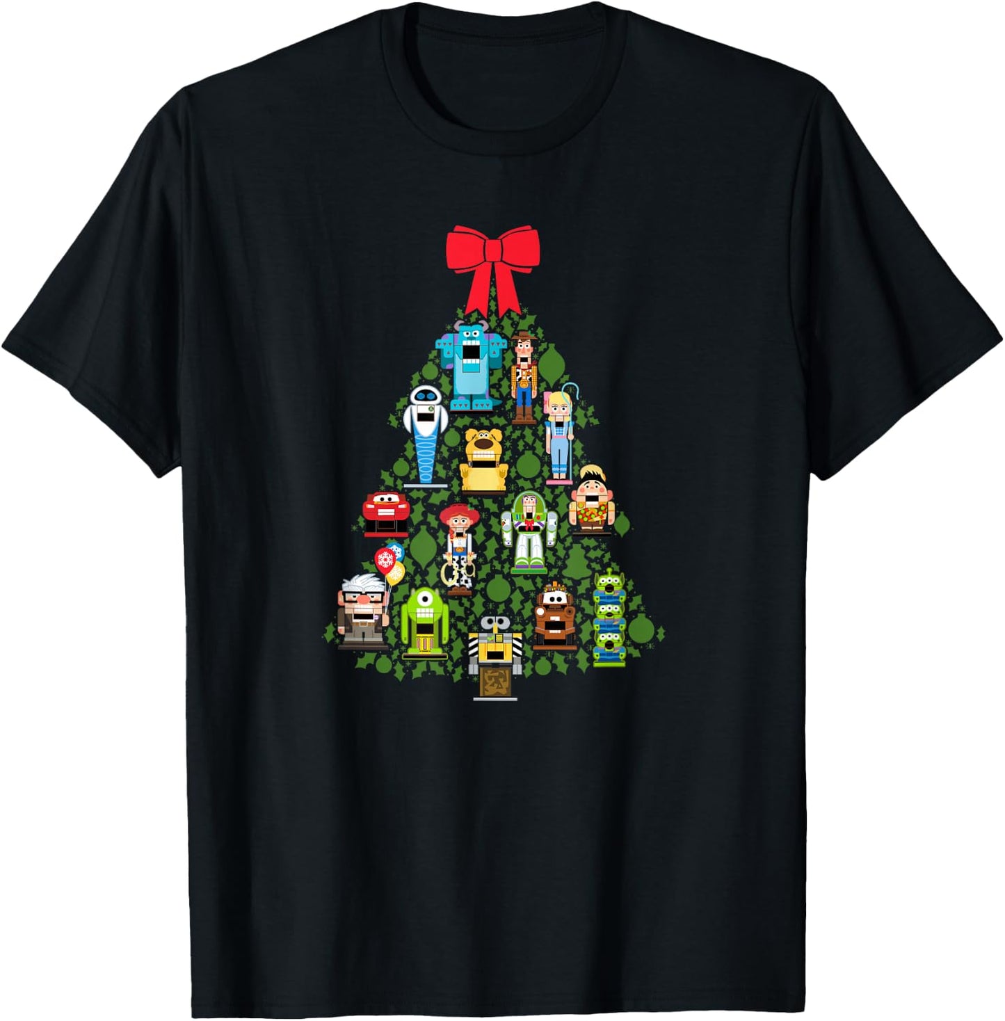 Disney and Pixar Christmas Tree Nutcracker Holiday T-Shirt - T-Shirt | Black