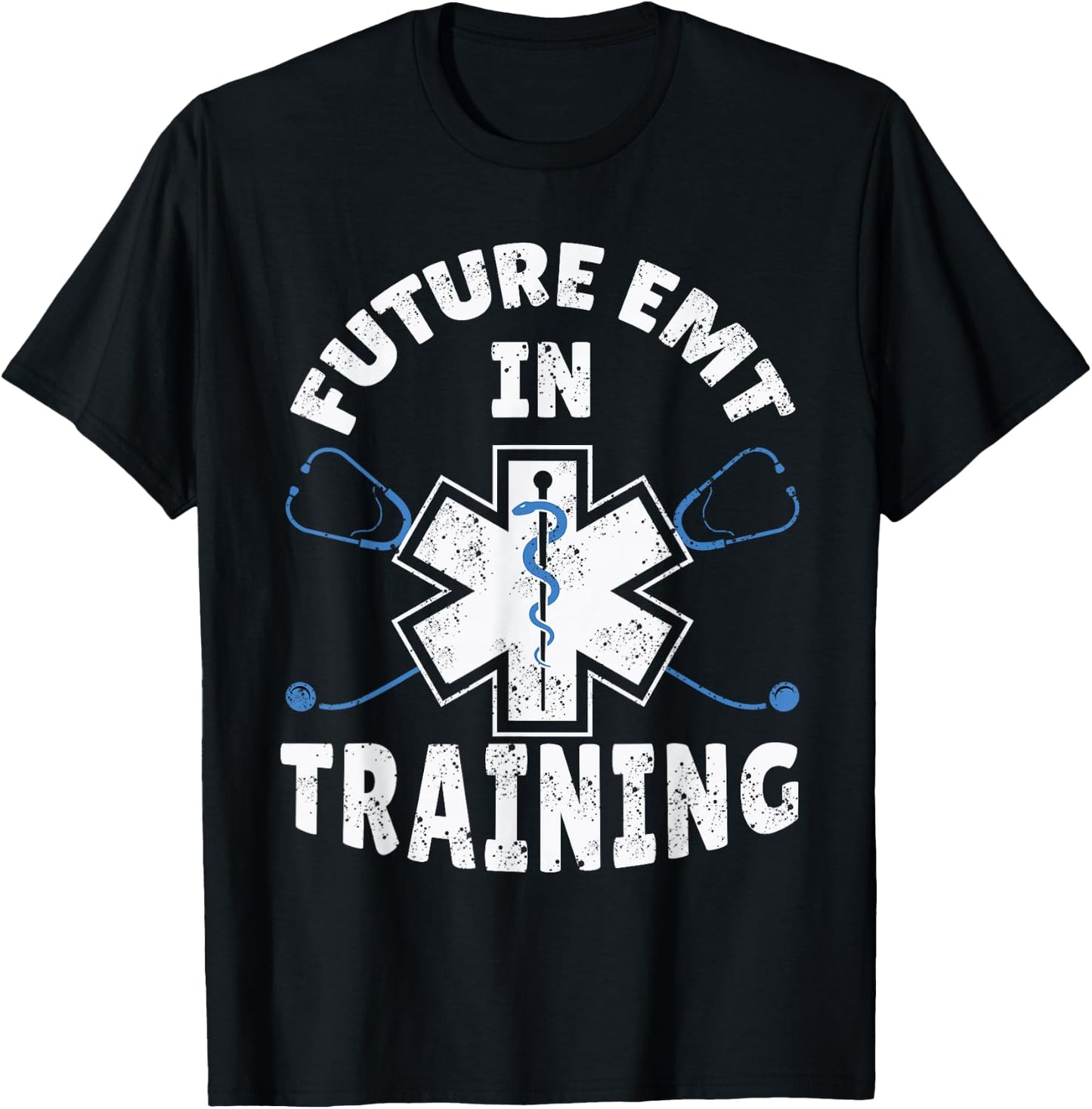 EMS First Responder Future EMT Gift Funny Ambulance T-Shirt - T-Shirt | Black