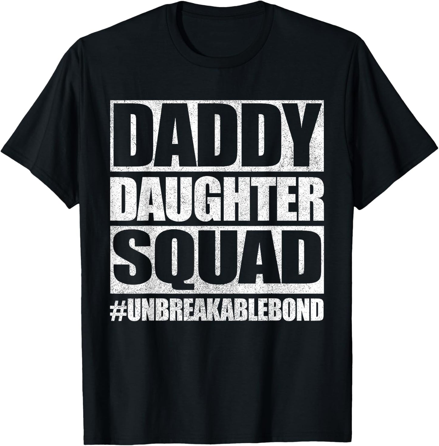 Daddy and Daughter Father Daughter Squad Matching T-Shirt - T-Shirt | Black