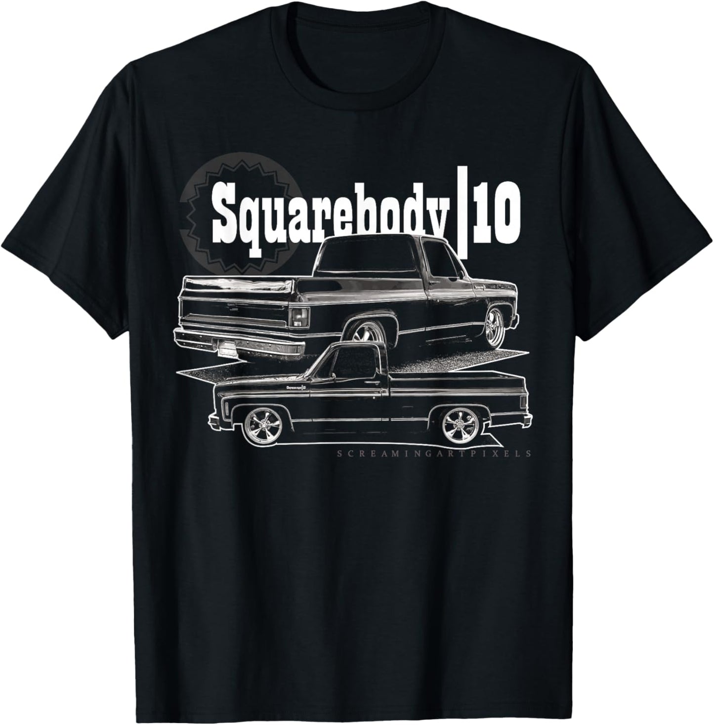 Squarebody Classic Square body truck T-Shirt - T-Shirt | Black