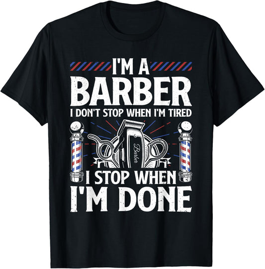 Best Barber Art Male Hairstylist Barbershop Lover T-Shirt - T-Shirt | Black