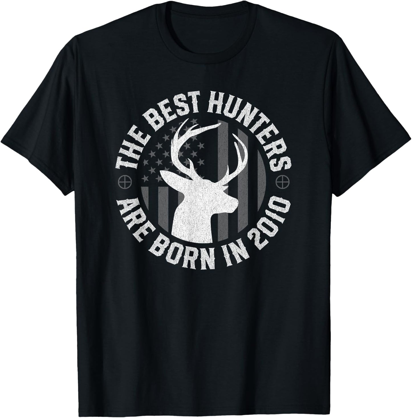 14 Year Old Deer Hunter: Hunting 2010 14th Birthday T-Shirt - T-Shirt | Black
