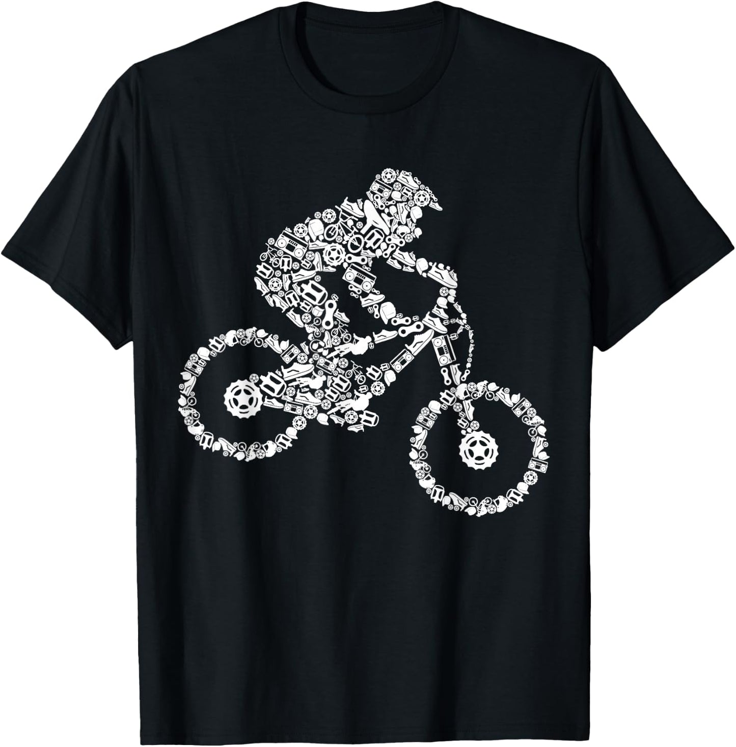 Downhill Mountain Bike Biker MTB Children Boys T-Shirt - T-Shirt | Black