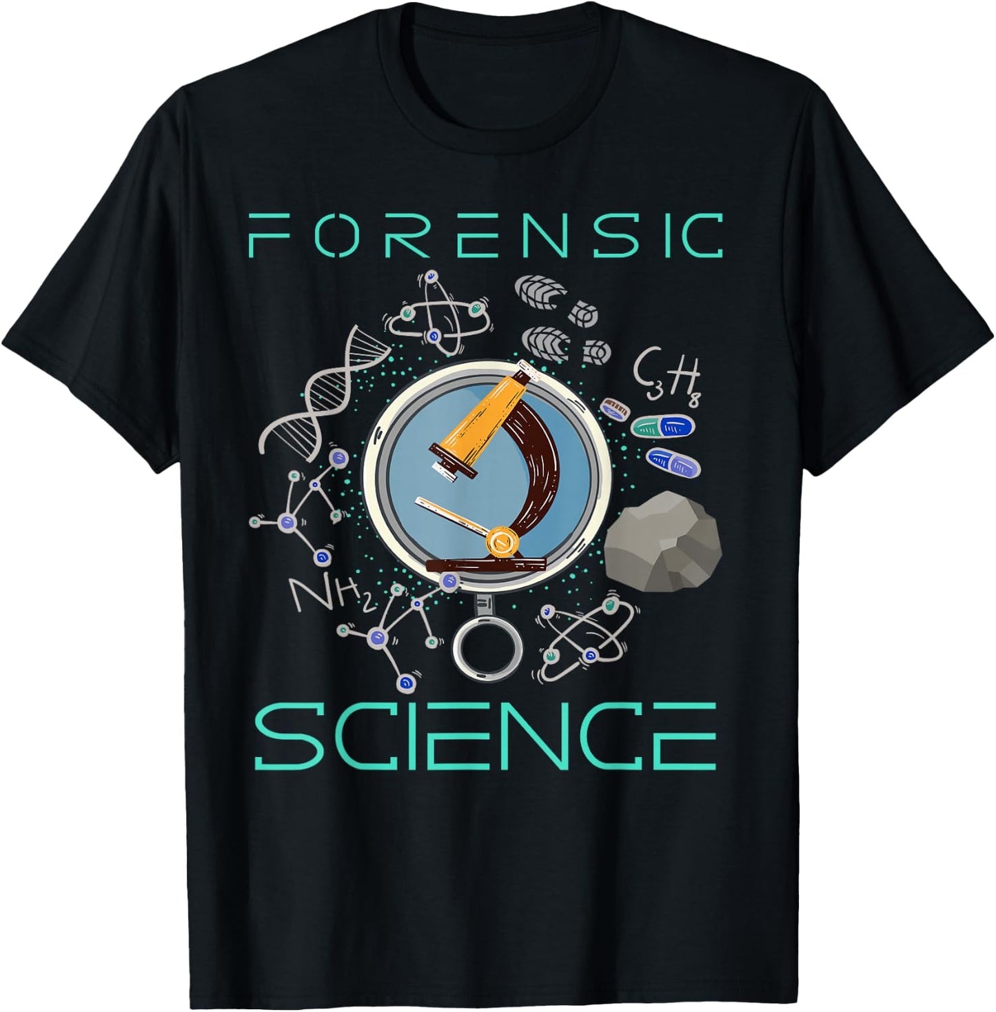 Crime Scenes Forensic Science Design for Forensic Scientists T-Shirt - T-Shirt | Black