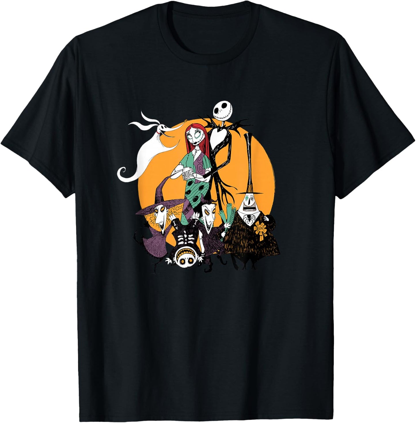 The Nightmare Before Christmas - Character Group T-Shirt - T-Shirt | Black
