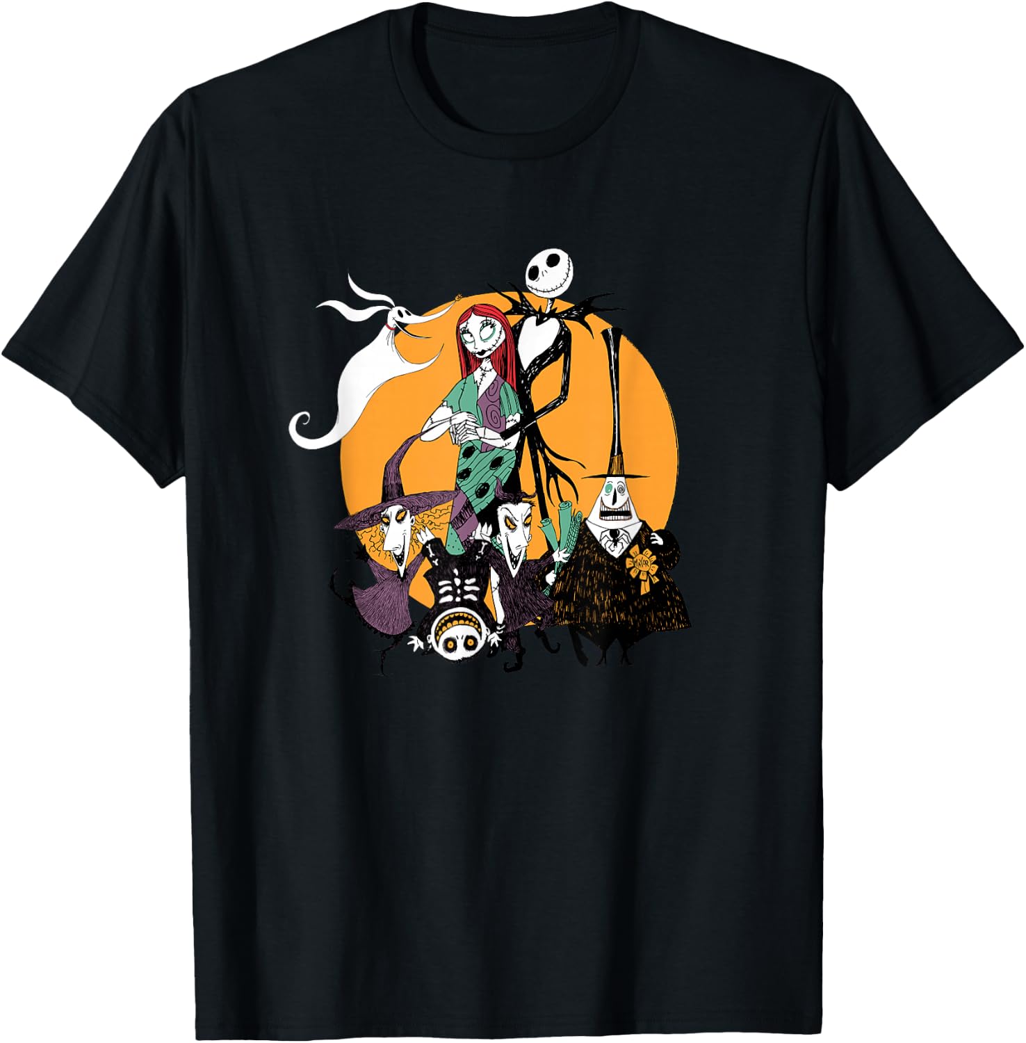 The Nightmare Before Christmas - Character Group T-Shirt - T-Shirt | Black