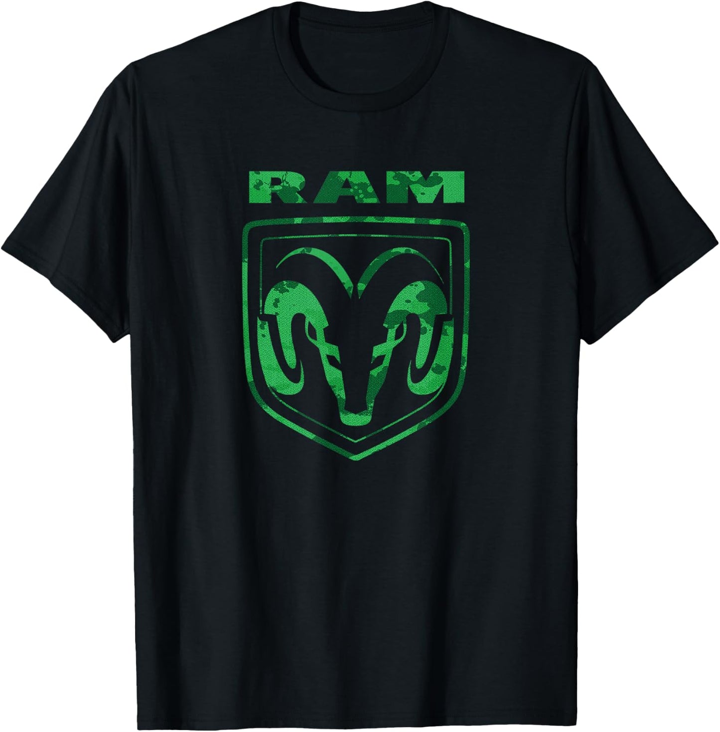 RAM Trucks Green Camo T-Shirt - T-Shirt | Black