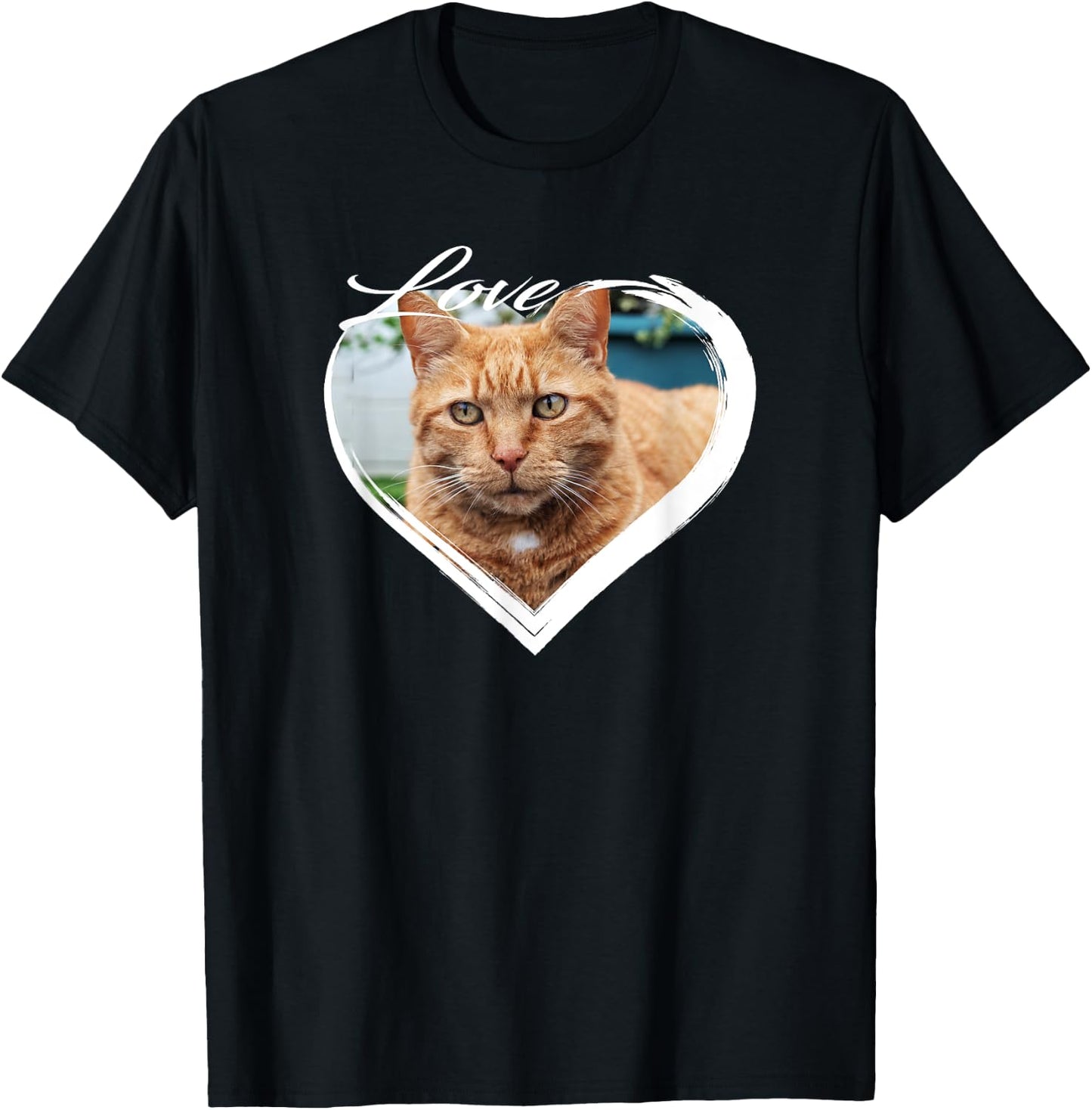 Love Orange Tabby Ginger Cat Kitten I Love My Ginger Cat Men Women T-Shirt - T-Shirt | Black