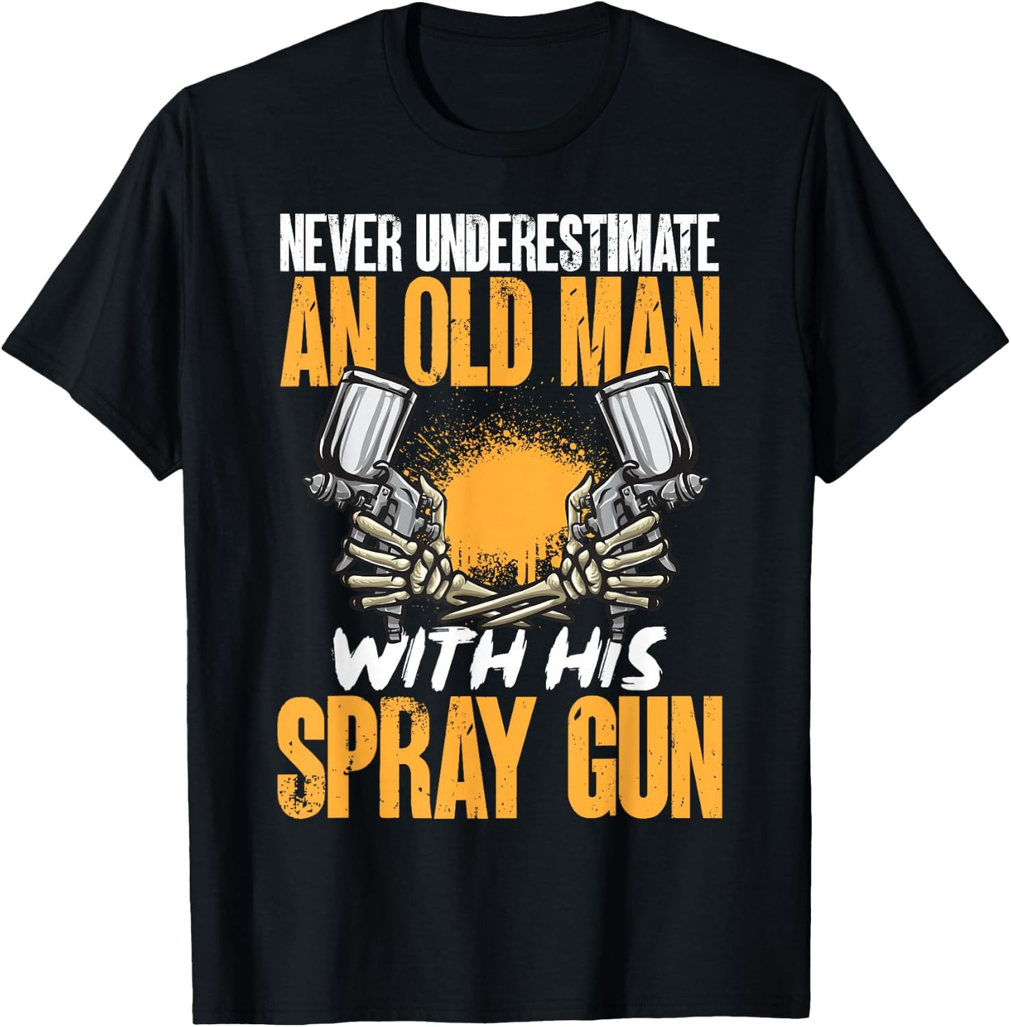 Auto Body Painter Spray Gun Automotive Car Painter T-Shirt - T-Shirt | Black