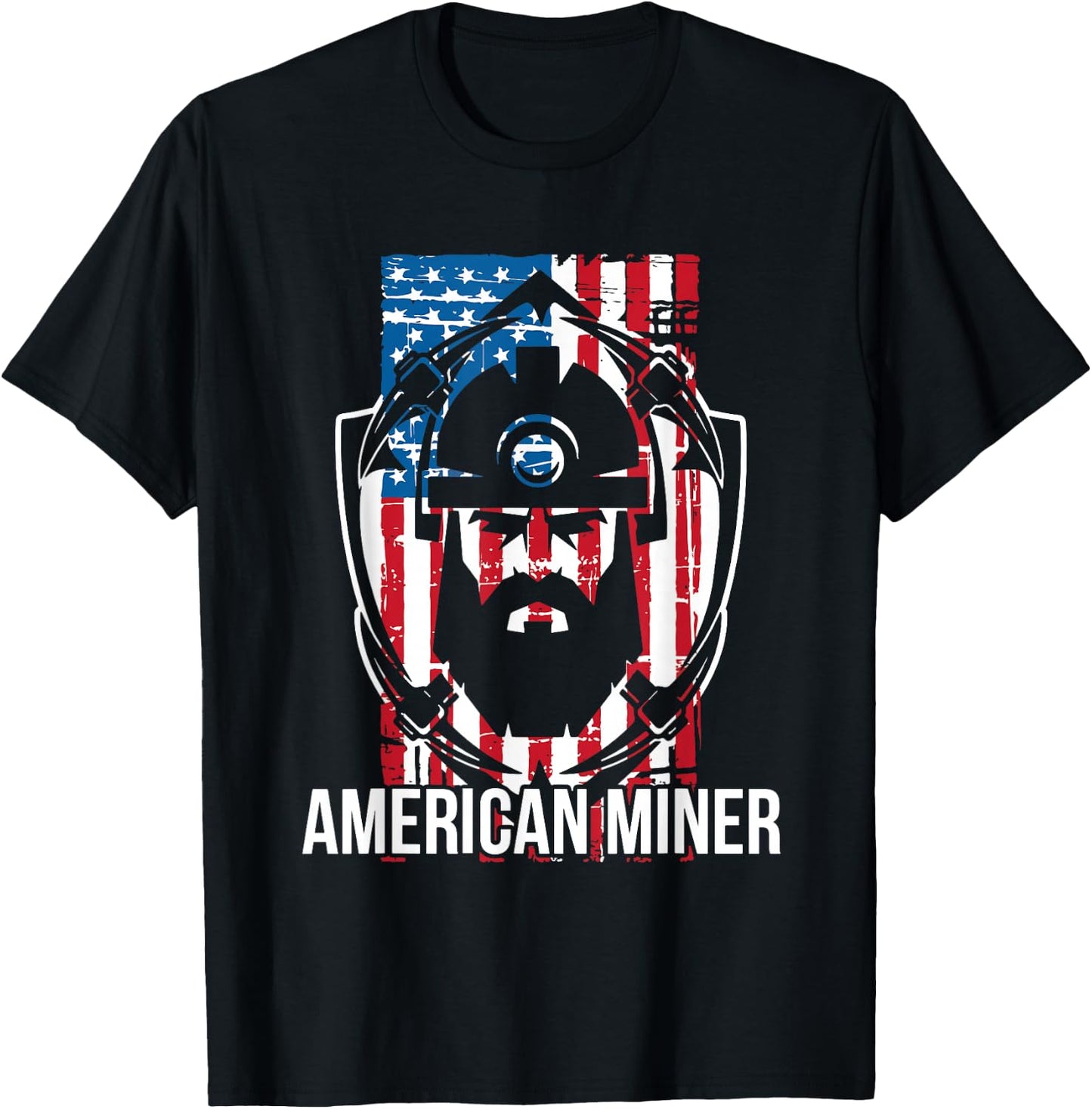 Underground Coal Miners Shirts | American Miner - Black, Small, Short Sleeve, Classic Fit, , Adult, Men, Miners, Laborers T-Shirt - T-Shirt | Black