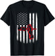 Vintage Distressed American Flag Patriotic Foosball Men T-Shirt - T-Shirt | Black