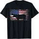 Patriotic Hippo American Flag Cool Wild Animals Lover Kids Men T-Shirt - T-Shirt | Black