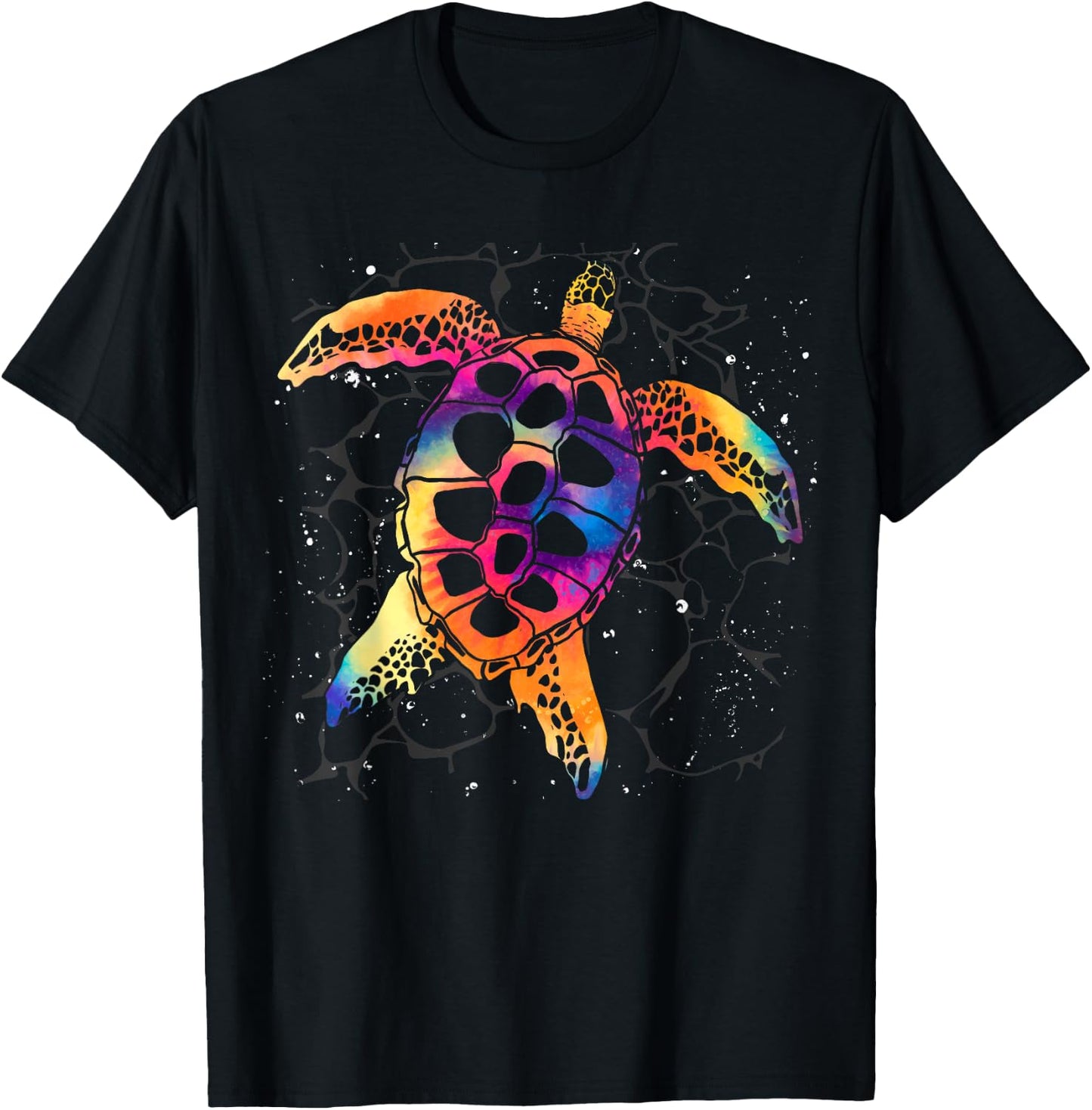 Hawaiian Sea Animal Ocean Tribal Sea Turtle T-Shirt - T-Shirt | Black