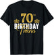 70th Birthday Twins 70 Years Old Twin Brother And Sister T-Shirt - T-Shirt | Black