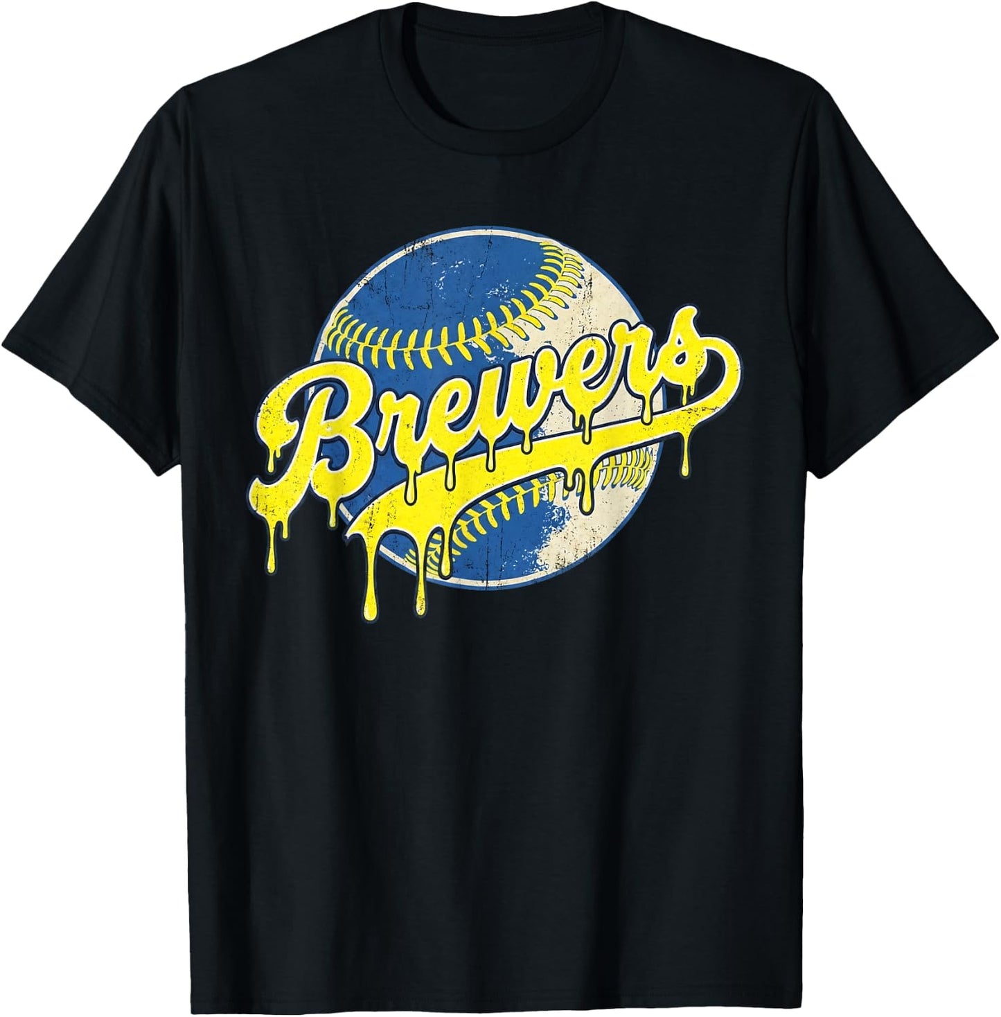 Retro Brewers Drip Vintage Gift Women Boys Girls T-Shirt - T-Shirt | Black