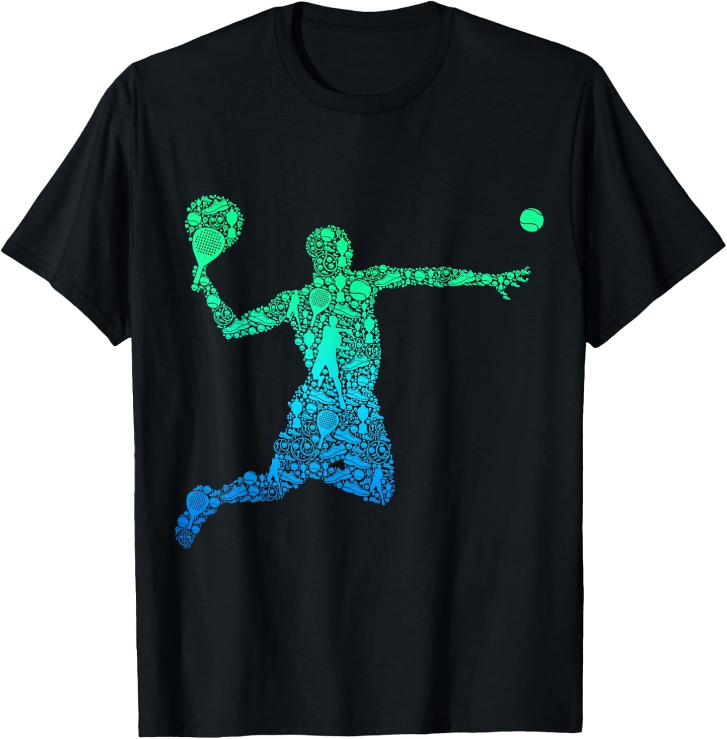 Padel Player Paddleball Men Kids Boys T-Shirt - T-Shirt | Black