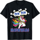 Pew Pew Madafakas Unicorn with Machine Gun T-Shirt - T-Shirt | Black