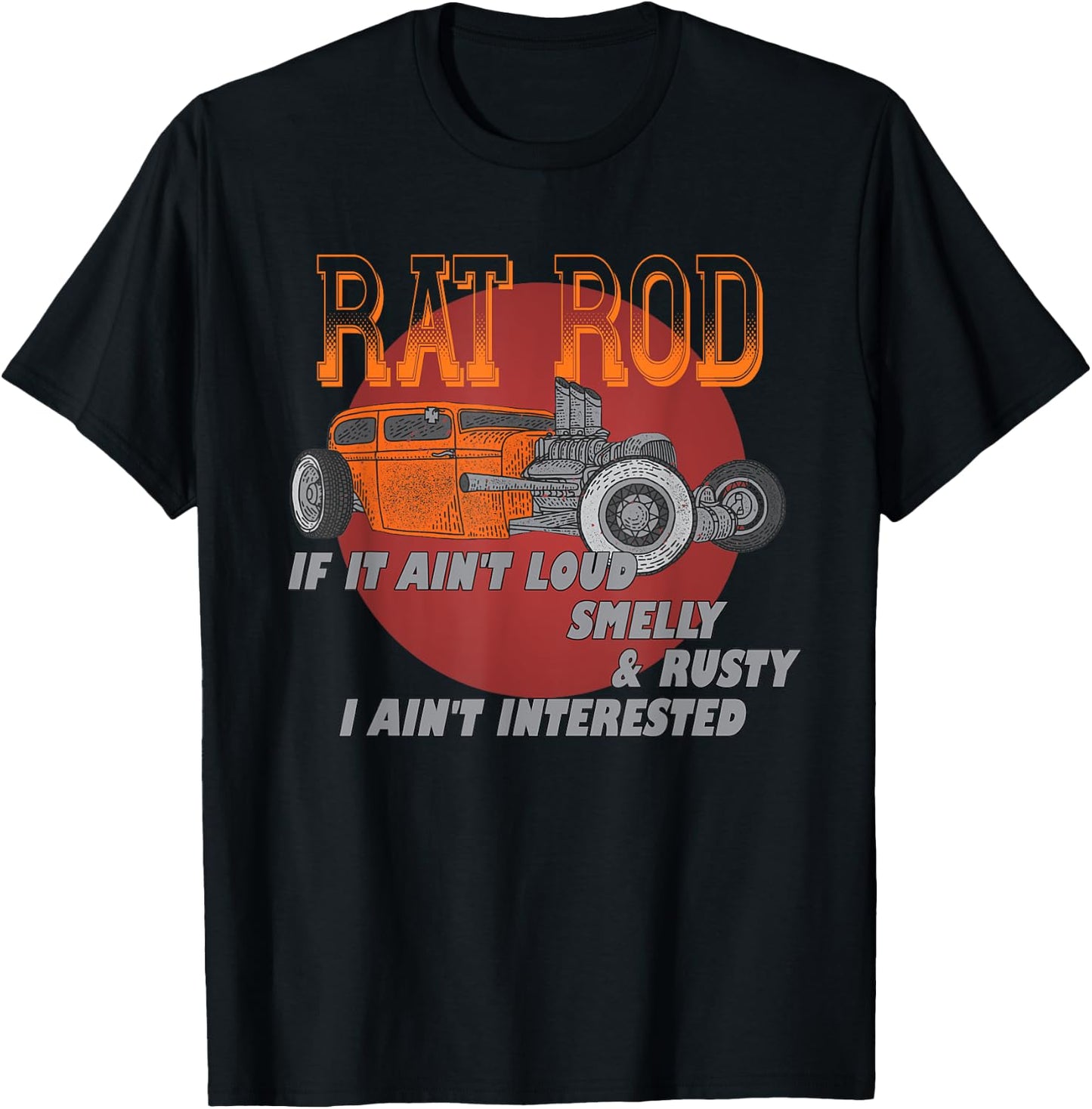 Men's Vintage Hot rod, American Ratrod, Rat Rod, Hot Rod T-Shirt - T-Shirt | Black