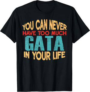 Funny Gata Personalized First Name Joke Item T-Shirt - T-Shirt | Black