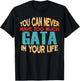 Funny Gata Personalized First Name Joke Item T-Shirt - T-Shirt | Black
