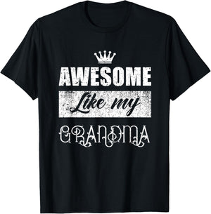 Awesome Like My Grandma mother's day gifts form son daughter T-Shirt - T-Shirt | Black