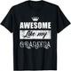 Awesome Like My Grandma mother's day gifts form son daughter T-Shirt - T-Shirt | Black