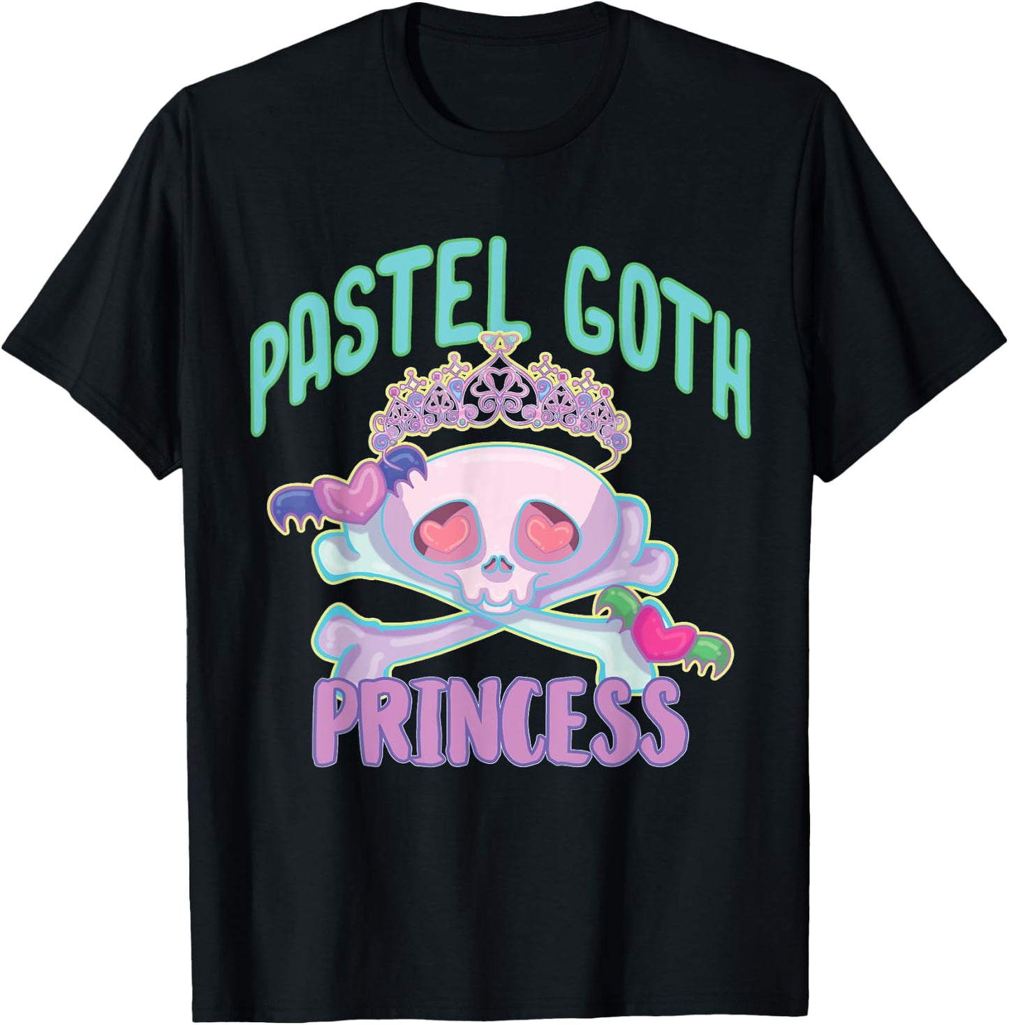 Pastel Goth Princess T-Shirt - T-Shirt | Black