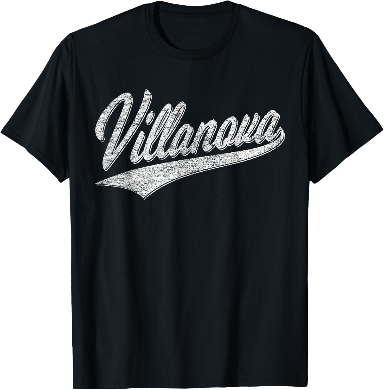 Villanova Pennsylvania Varsity Script Jersey Style T-Shirt - T-Shirt | Black