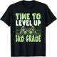 Time To Level Up 3rd Grade Kids Video Game Theme Party T-Shirt - T-Shirt | Black