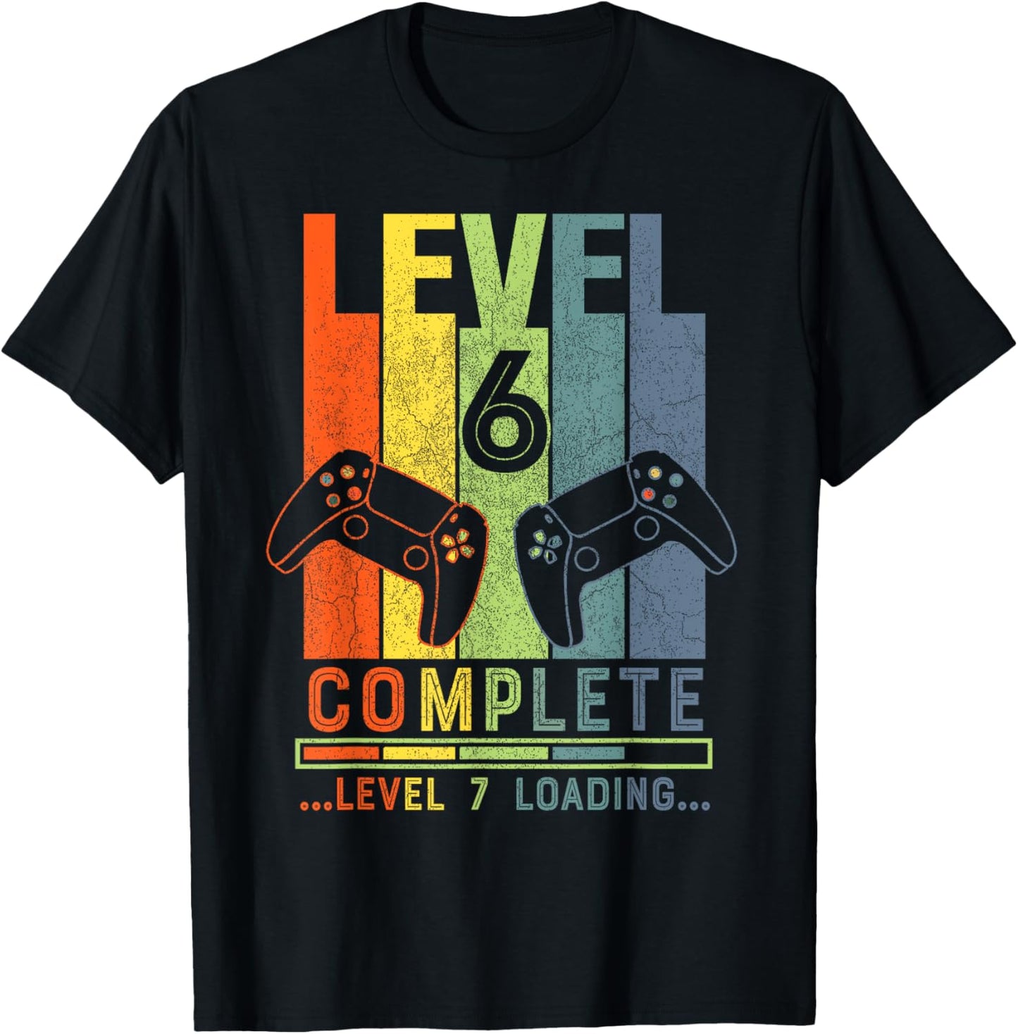 Level 6 Complete Gamer Gift 6 Years Wedding Anniversary T-Shirt - T-Shirt | Black