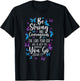 Christian Bible Verse Quote Butterfly Joshua 1:9 T-Shirt - T-Shirt | Black