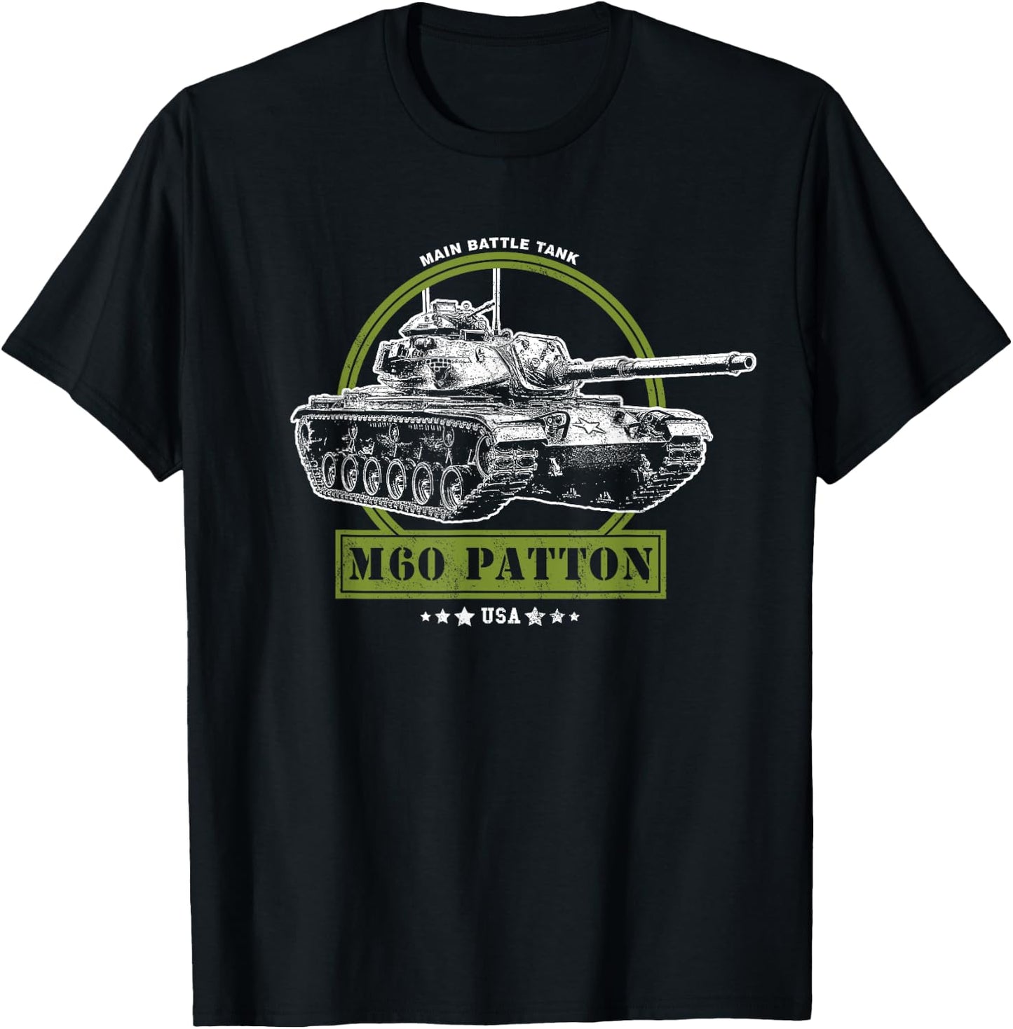 M60 Patton Main Battle Tank T-Shirt - T-Shirt | Black