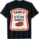 Steak Sauce Bottle Label Halloween 2021 Couples Costume T-Shirt - T-Shirt | Black