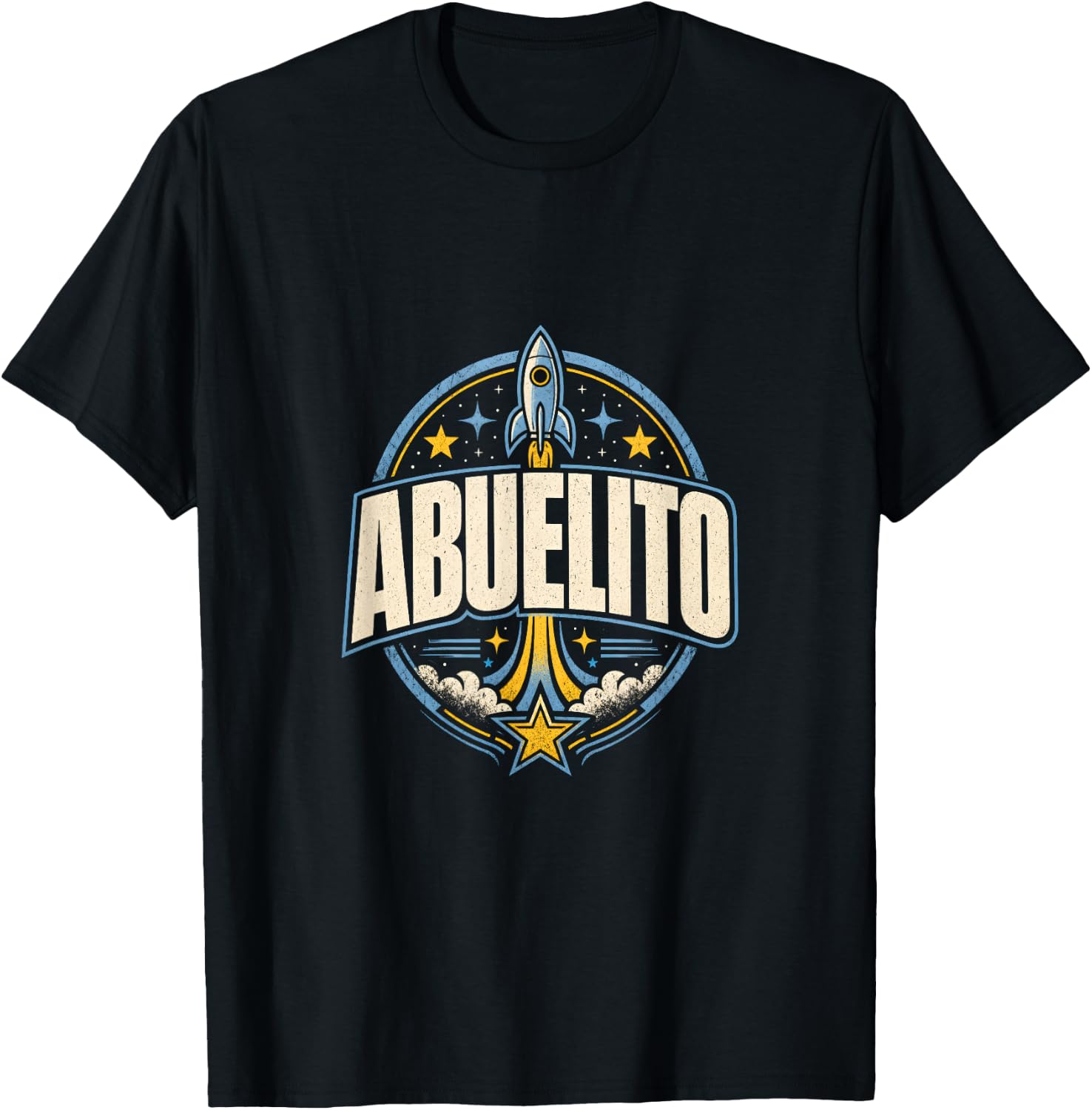 Abuelito Space Birthday Retro Family Classic T-Shirt - T-Shirt | Black