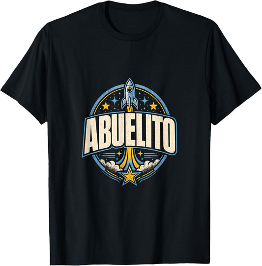 Abuelito Space Birthday Retro Family Classic T-Shirt - T-Shirt | Black