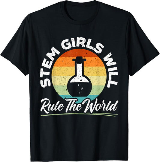 Steminist Engineering Biologist Science Math Teacher T-Shirt - T-Shirt | Black