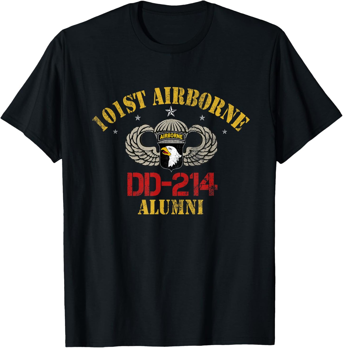 U.S Army 101st Airborne DD-214 Alumni Veterans Day Gift Men T-Shirt - T-Shirt | Black