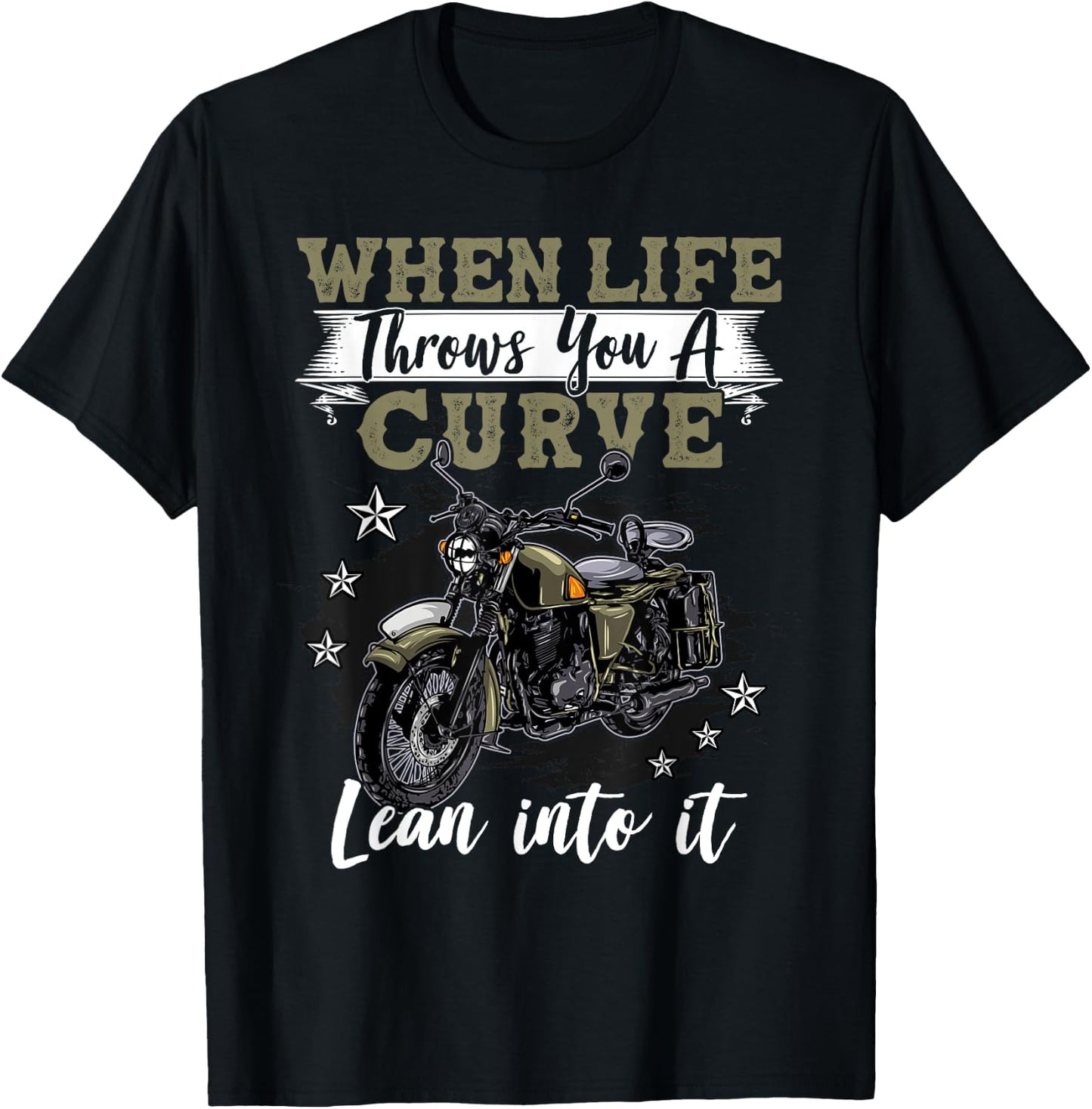 Funny Motorcycle Lover Graphic Biker Men Motorbike Rider T-Shirt - T-Shirt | Black