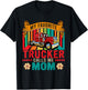 Vintage My Favorite Trucker Calls Me Mom Happy Mother's Day T-Shirt - T-Shirt | Black
