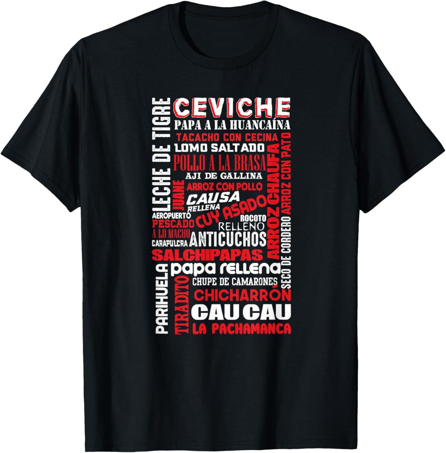Peruvian Food Peru Foodie Chef Gastronomy Gift T-Shirt - T-Shirt | Black