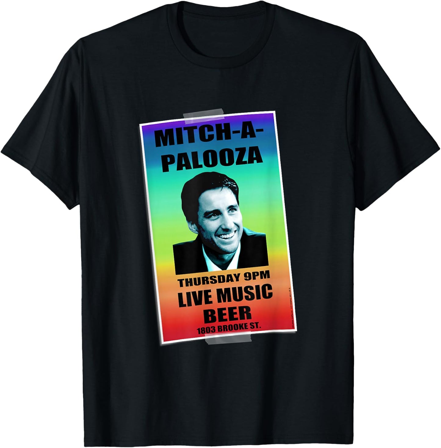 Old School Rainbow Mitchapalooza T-Shirt - T-Shirt | Black