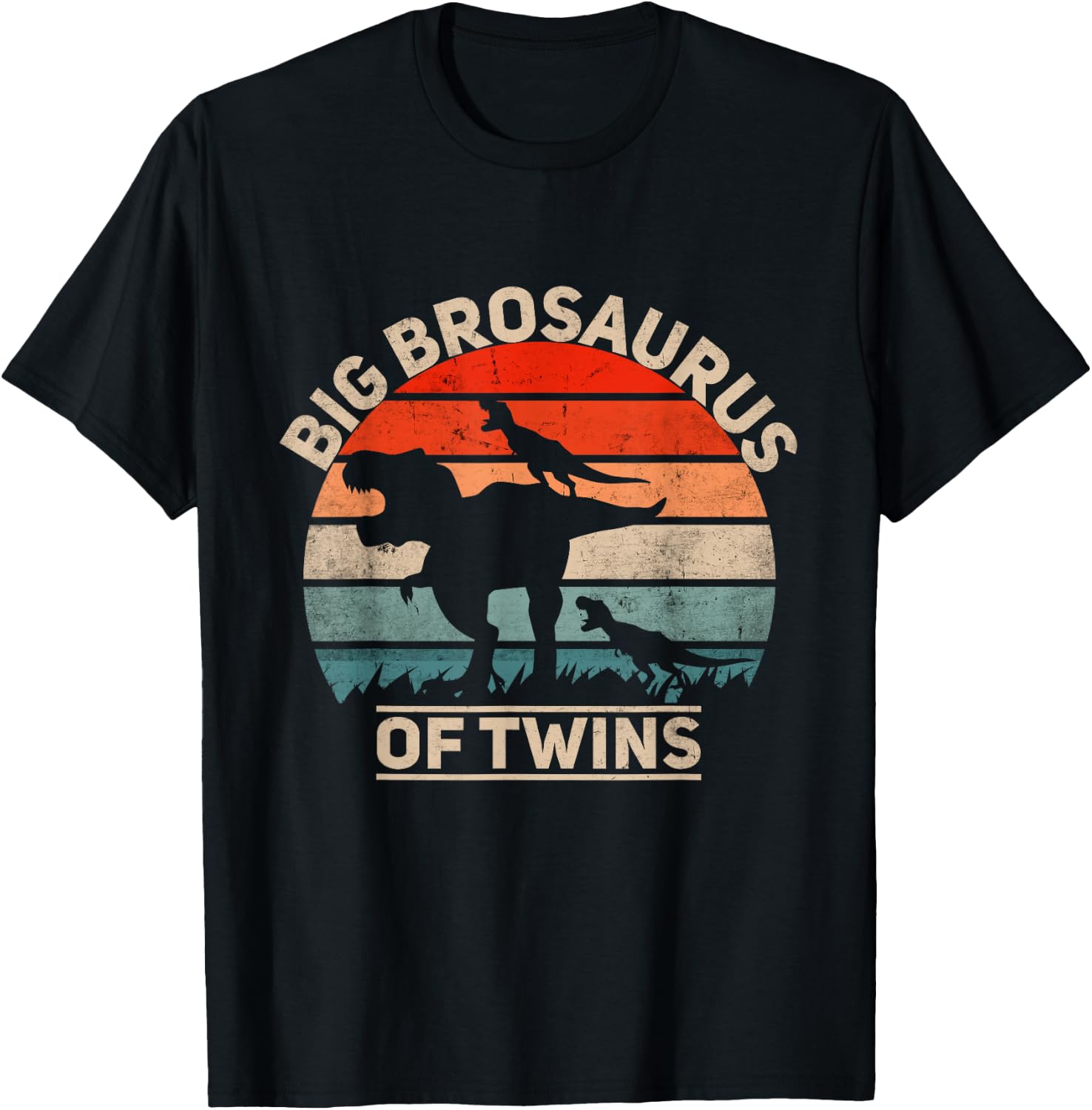 Big Brother of Twins Pregnancy Announcement T-Shirt - T-Shirt | Black