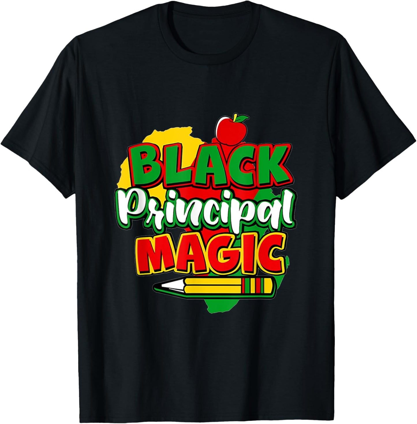 Black Principal Magic Black History Month T-Shirt - T-Shirt | Black