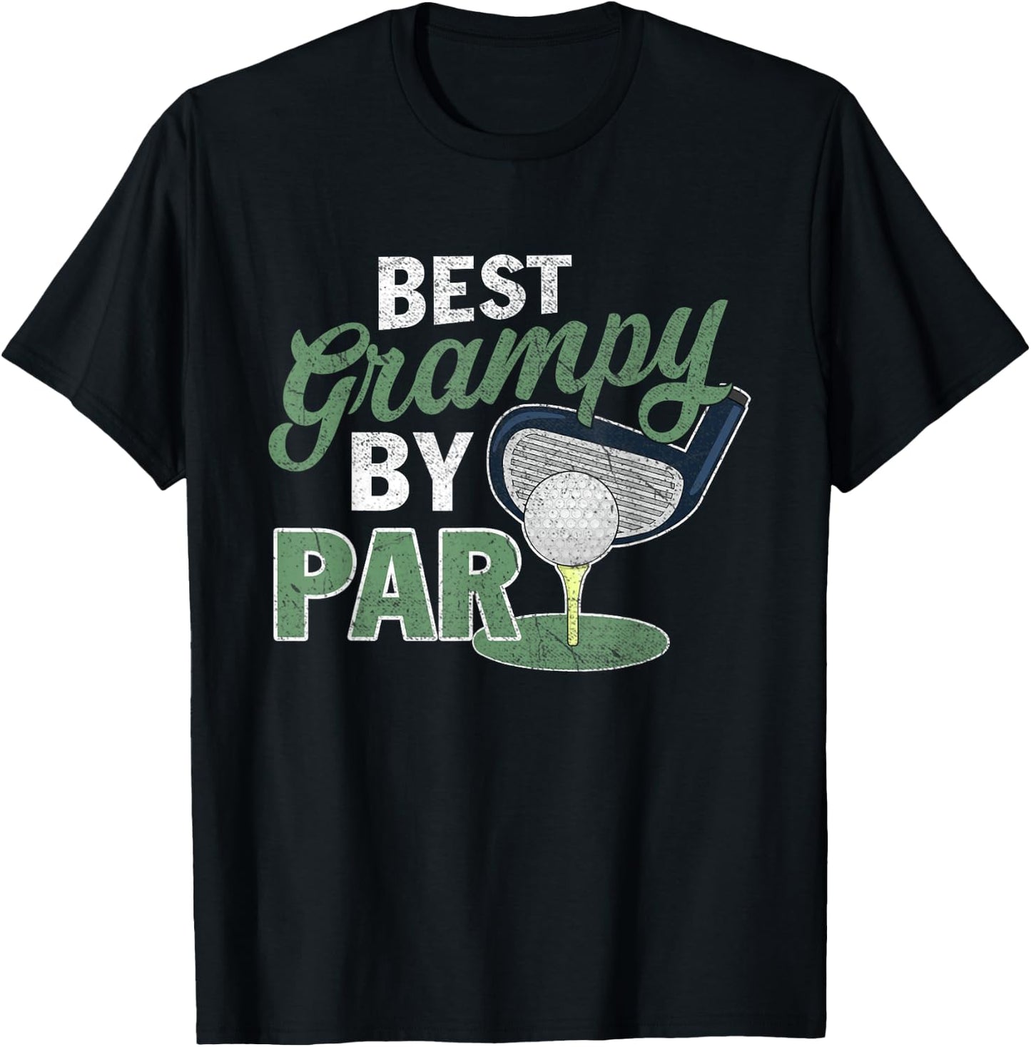 Best Grampy By Par Fathers Day Golf Sports T-Shirt - T-Shirt | Black