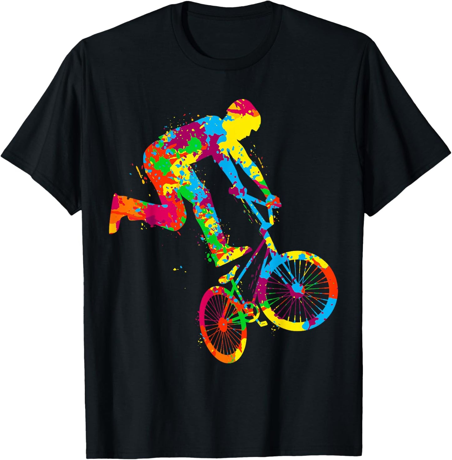 BMX Bike Stunt Rider Boys Children T-Shirt - T-Shirt | Black