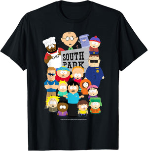 South Park Cast T-Shirt - T-Shirt | Black