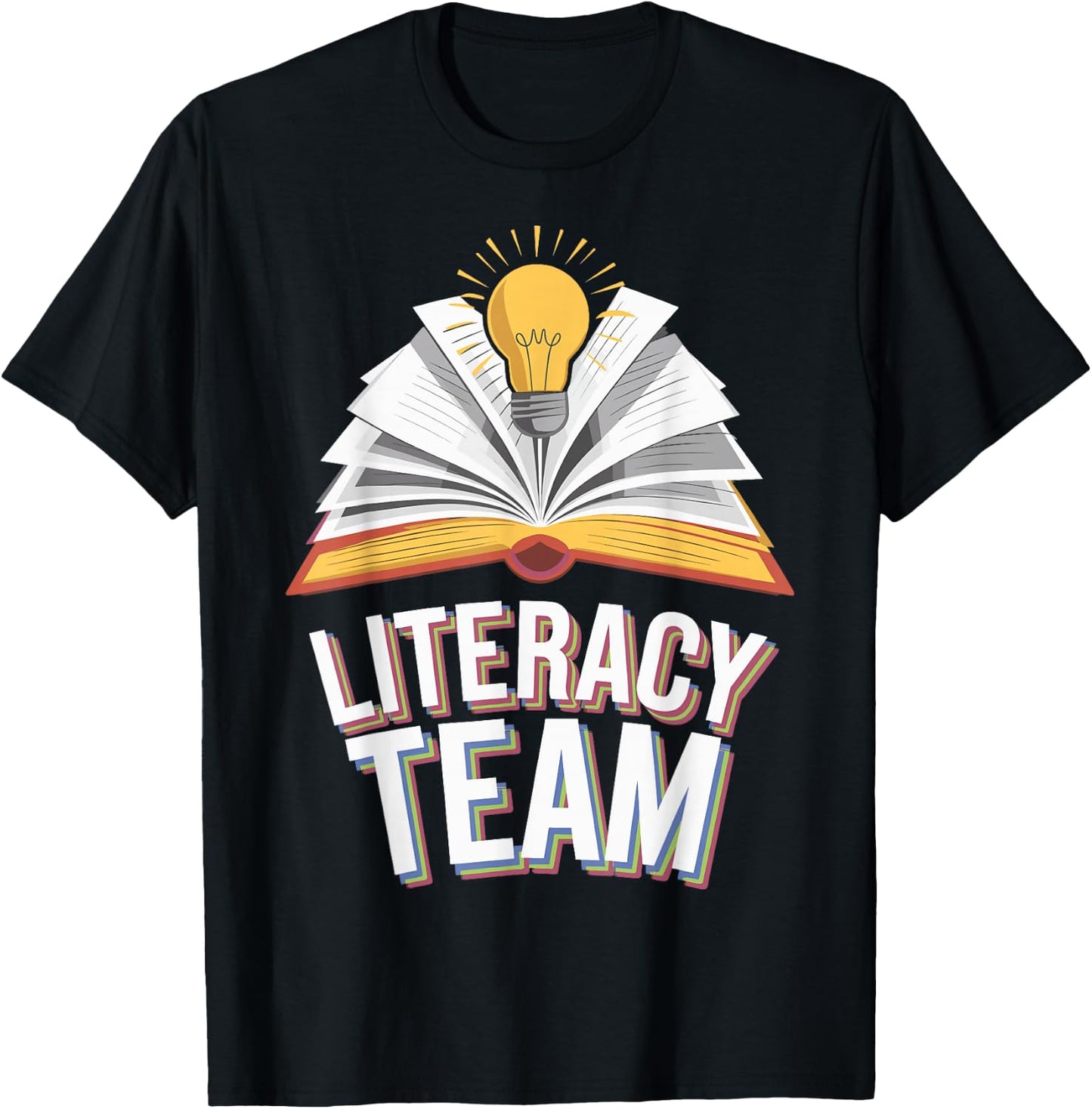 Literacy Team Teacher T-Shirt - T-Shirt | Black