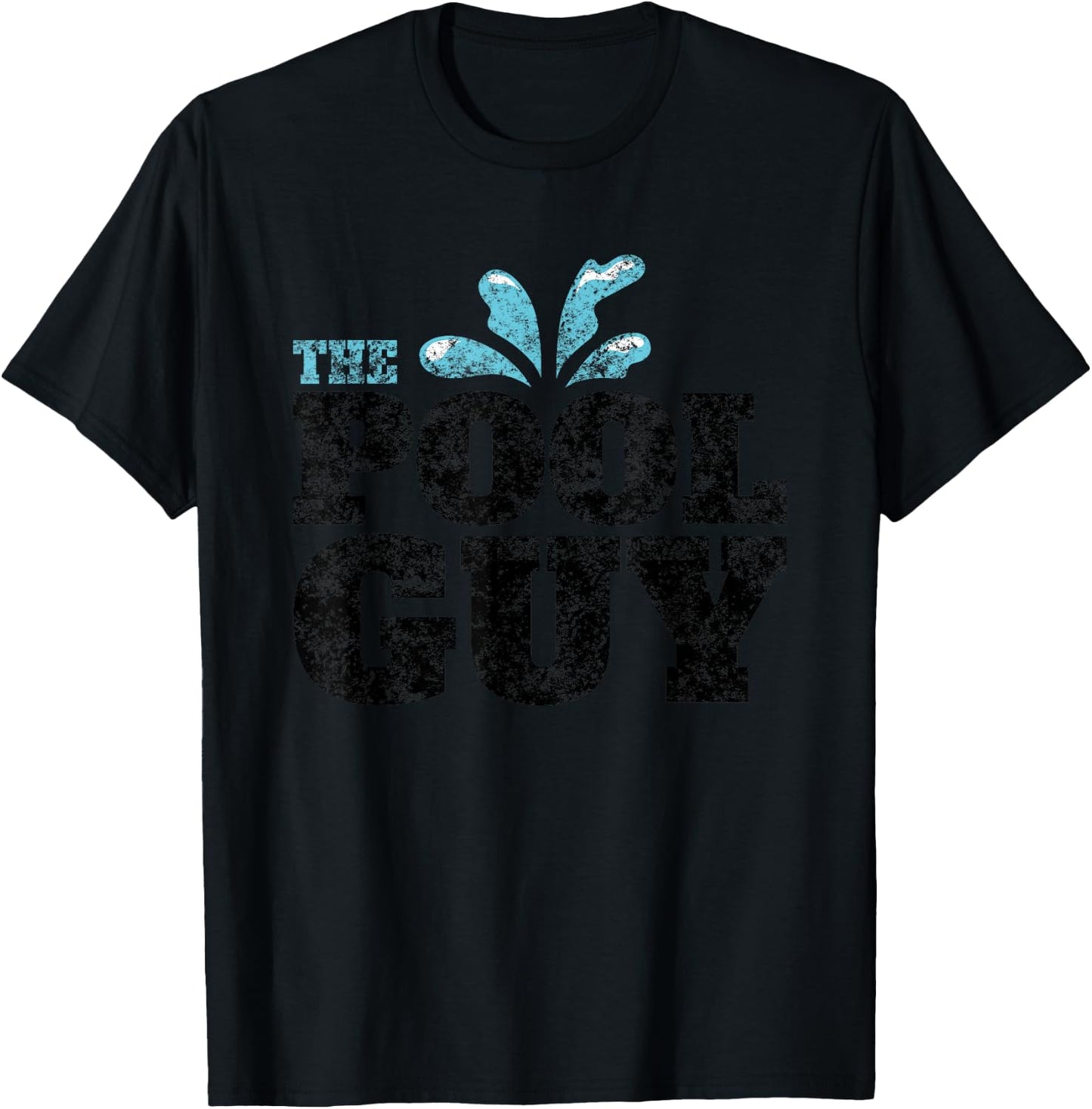 Vintage The Pool Guy Funny Swimming T-Shirt - T-Shirt | Black