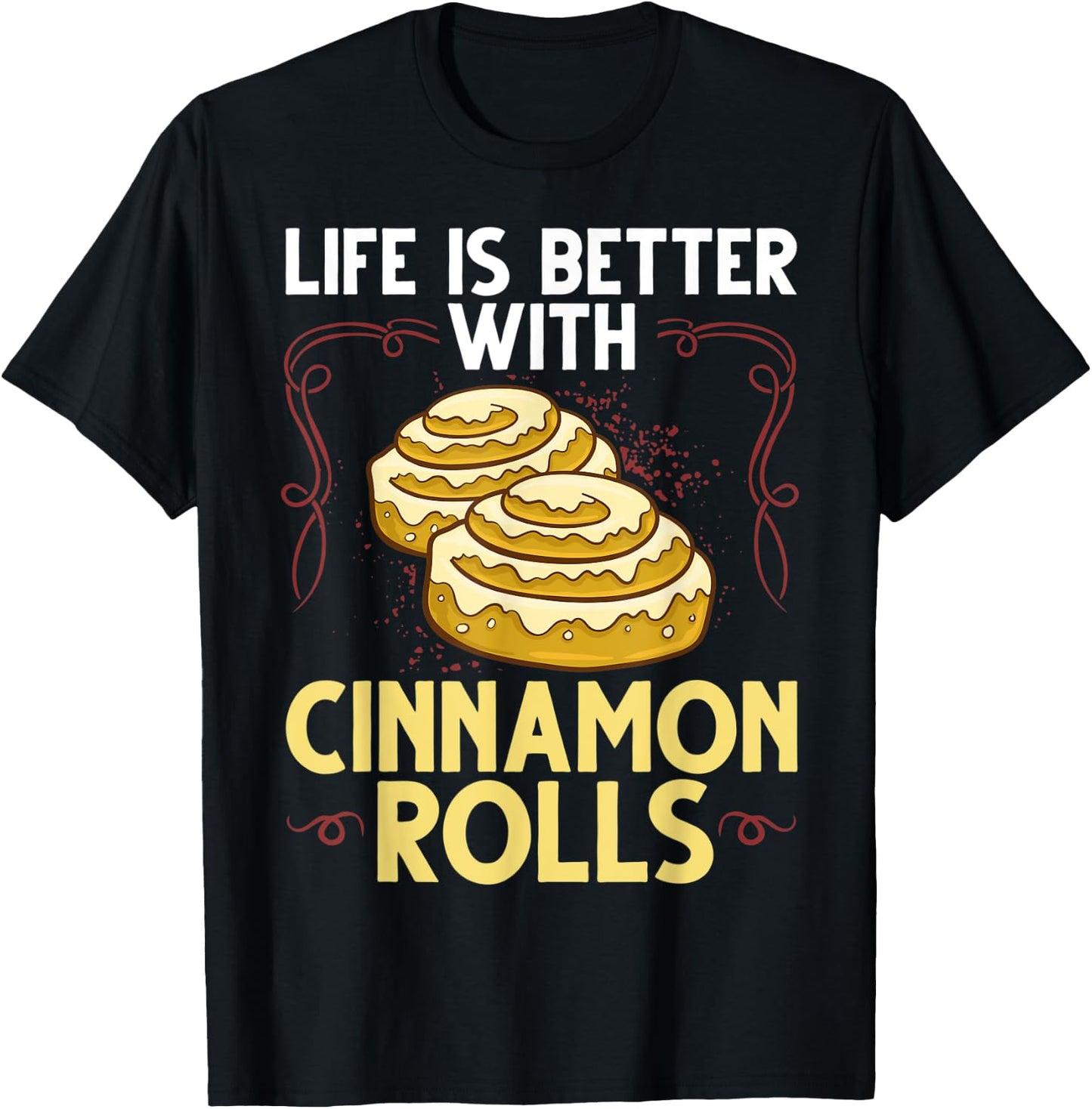 Cinnamon Roll Buns Recipe Gluten Free Keto T-Shirt - T-Shirt | Black