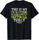 This Is My I'm Watching Granddaughter Play Softball Today T-Shirt - T-Shirt | Black